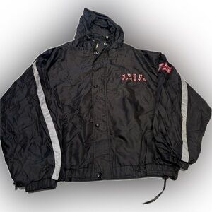 FUBU Sports Vintage Black Windbreaker Jacket